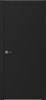 Межкомнатная дверь ПГ BASE 1 в цвете Чёрный софт без стекла