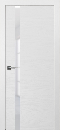 Межкомнатная дверь Loft 7 в цвете Ясень Белоснежный  со стеклом Стекло Белое AGS