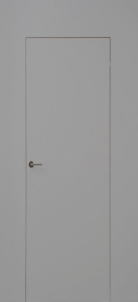 Межкомнатная Дверь Secret 59 мм в цвете Серый эмаль без стекла