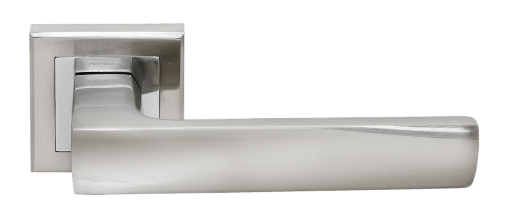 Дверная ручка Rucetti RAP 14-S SN/CP Цвет - Белый никель/хром