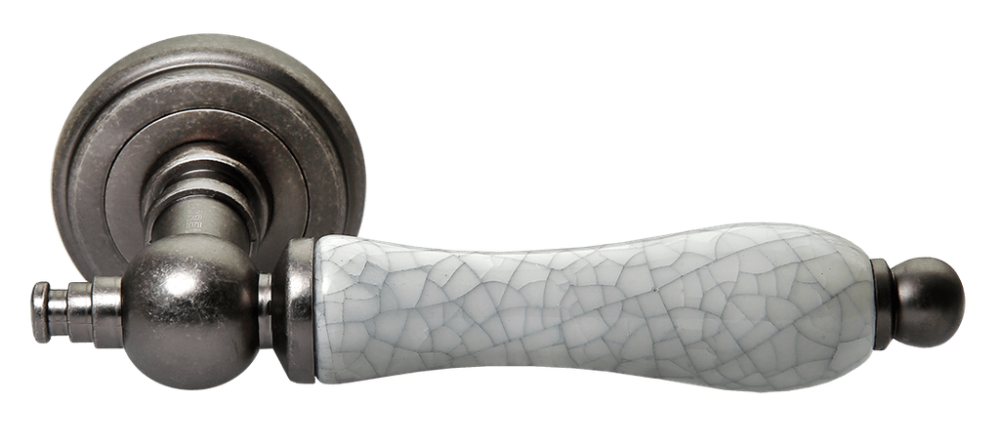Дверная ручка Morelli "MART" MH-42-CLASSIC OMS/GR Цвет - Старое античное серебро/серый