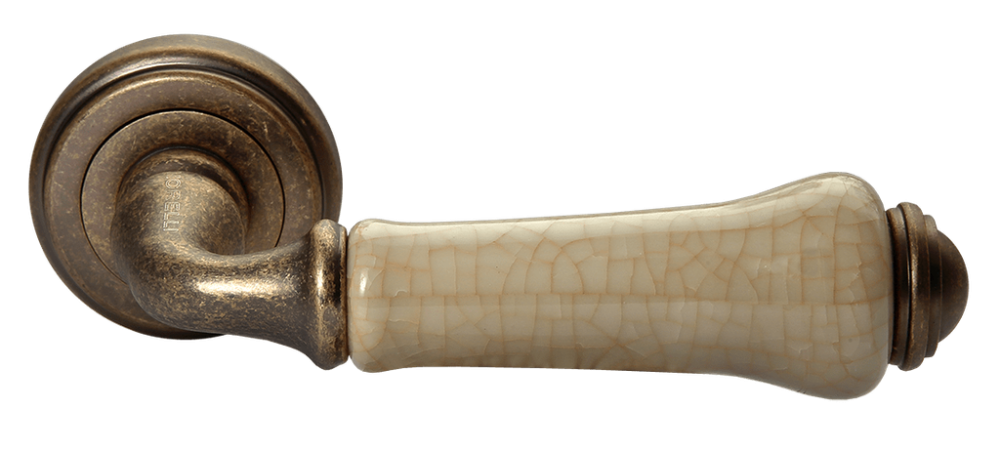 Дверная ручка Morelli "UMBERTO" MH-41-CLASSIC OMB/CH Цвет - Старая античная бронза/шампань