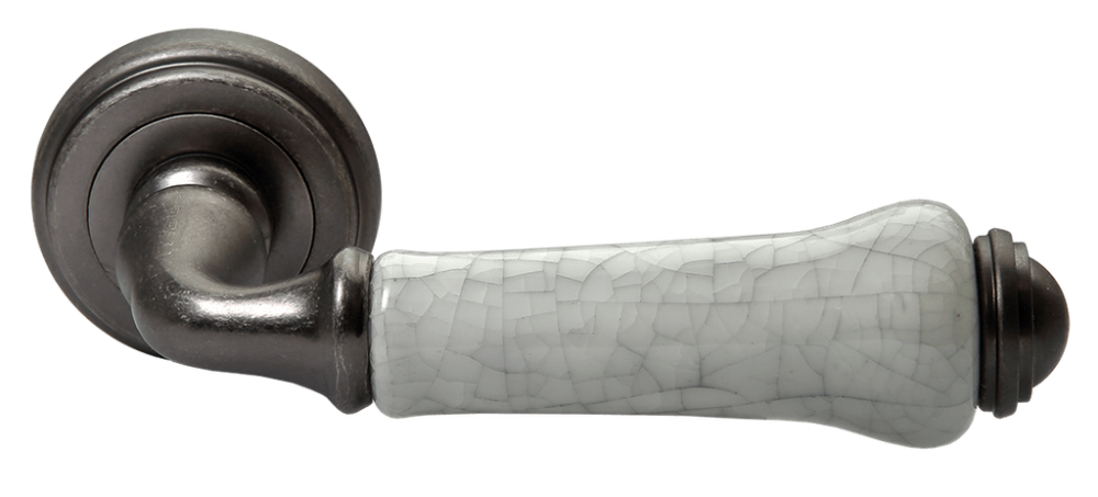 Дверная ручка Morelli "UMBERTO" MH-41-CLASSIC OMS/GR Цвет - Старое античное серебро/серый
