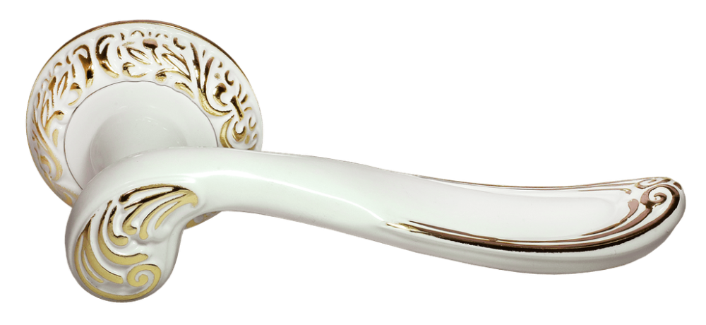 Дверная ручка Morelli "GIUSEPPE" MH-22-CLP W/PG - Цвет - Белый/золото