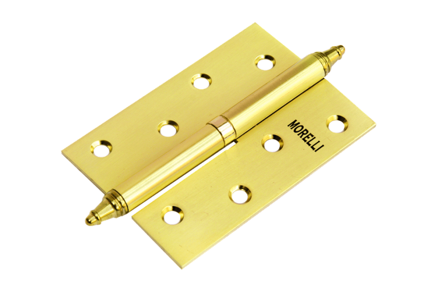 Петля MORELLI стальная разъемная с короной MS 100X70X2.5 R SG Цвет - Матовое золото