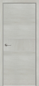 Межкомнатная дверь ПГ Титаниум 1 в цвете Дуб Мраморный. без стекла