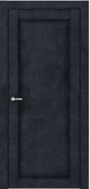 Межкомнатная дверь ПГ Elegance 1 в цвете Чёрный Морион  без стекла