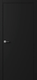 Межкомнатная дверь ПГ Бэйс 1 пенал в цвете Чёрный софт без стекла