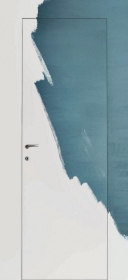 Межкомнатная Дверь Secret 40 мм c алюминиевой кромкой межкомнатная в цвете Грунт без стекла