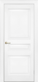 Межкомнатная дверь ПГ Rimini 3 двустворчатая в цвете Белоснежный без стекла
