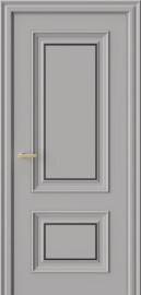 Межкомнатная дверь ПГ Brugg 3М  в цвете Макиато  без стекла