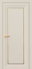 Межкомнатная Дверь ПГ Erte 1 Cannelure Декор золото в цвете Пралине (NCS S 1505-Y40R) без стекла