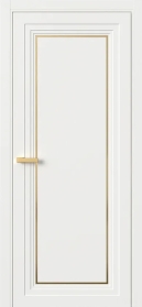 Межкомнатная Дверь ПГ Erte 1 Rustica Декор золото в цвете Бланж (RAL 9010) без стекла
