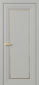 Межкомнатная Раздвижная Дверь ПГ Erte 1 Rustica Декор золото купе в цвете Серый шёлк (RAL 7044) без стекла