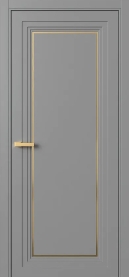 Межкомнатная Дверь ПГ Erte 1 Rustica Декор золото в цвете Пыльно-серый (RAL 7037) без стекла