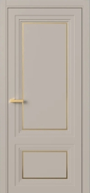 Межкомнатная Раздвижная Дверь ПГ Erte 2 Rustica Декор золото купе в цвете Грейдж (NCS S 3005-Y50R) без стекла