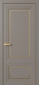 Межкомнатная Дверь ПГ Erte 2 Rustica Декор золото рото в цвете Умбра (NCS S 6005-Y50R) без стекла