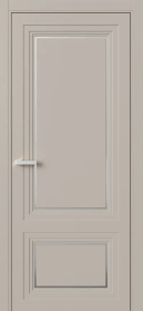 Межкомнатная Дверь ПГ Erte 2 Rustica Декор серебро в цвете Грейдж (NCS S 3005-Y50R) без стекла