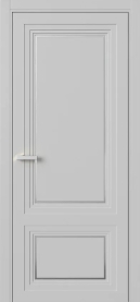 Межкомнатная Дверь ПГ Erte 2 Rustica Декор серебро в цвете Телегрей (RAL 7047) без стекла