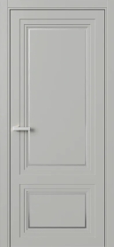 Межкомнатная Дверь ПГ Erte 2 Rustica Декор серебро в цвете Серый шёлк (RAL 7044) без стекла