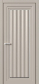 Межкомнатная Дверь ПГ Erte 1 Cannelure Декор серебро в цвете Грейдж (NCS S 3005-Y50R) без стекла