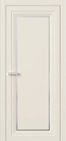 Межкомнатная Дверь ПГ Erte 1 Rustica Декор серебро рото в цвете Кремово-белый без стекла