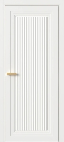 Межкомнатная Дверь ПГ Erte 1 Cannelure пенал в цвете Бланж (RAL 9010) без стекла