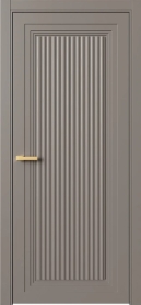 Межкомнатная Дверь ПГ Erte 1 Cannelure двустворчатая в цвете Умбра (NCS S 6005-Y50R) без стекла