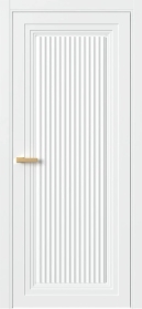 Межкомнатная Дверь ПГ Erte 1 Cannelure в цвете белоснежный без стекла