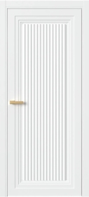 Межкомнатная Дверь ПГ Erte 1 Cannelure в цвете Сигнально-белый (RAL 9003) без стекла