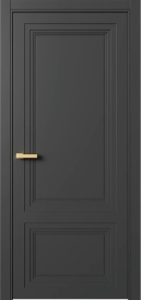 Межкомнатная Дверь ПГ Erte 2 Rustica в цвете Базальт (NCS S 8000-N) без стекла