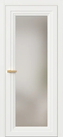 Межкомнатная Дверь ПО Erte 1 в цвете Бланж (RAL 9010) со стеклом НОВЫЙ Сатинат