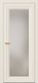 Межкомнатная Дверь ПО Erte 2 Rustica в цвете Кремово-белый со стеклом НОВЫЙ Оптивайт Сатинат