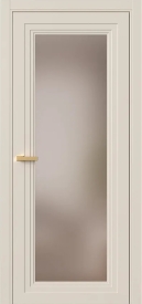 Межкомнатная Дверь ПО Erte 1 в цвете Пралине (NCS S 1505-Y40R) со стеклом НОВЫЙ Бронза Сатинат