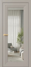 Межкомнатная Дверь ПО Erte 1 Invisible в цвете Молескин со стеклом НОВЫЙ Прозрачный