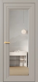 Межкомнатная Дверь ПО Erte 2 Rustica в цвете Молескин со стеклом НОВЫЙ Зеркало Безцветный