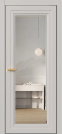 Межкомнатная Дверь ПО Erte 1 рото в цвете Кашемир (NCS S 2002-Y50R) со стеклом НОВЫЙ Зеркало Безцветный