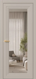 Межкомнатная Дверь ПО Erte 1 в цвете Грейдж (NCS S 3005-Y50R) со стеклом НОВЫЙ Бронза Прозрачный