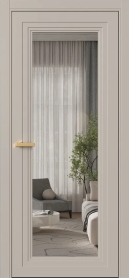 Межкомнатная Дверь ПО Erte 2 Rustica в цвете Грейдж (NCS S 3005-Y50R) со стеклом НОВЫЙ Грей Прозрачный
