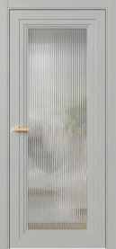 Межкомнатная Дверь ПО Erte 1 в цвете Серый шёлк (RAL 7044) со стеклом НОВЫЙ Moru Оптивайт Прозрачный