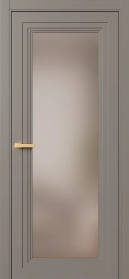 Межкомнатная Дверь ПО Erte 1 в цвете Умбра (NCS S 6005-Y50R) со стеклом НОВЫЙ Бронза Сатинат