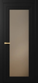 Межкомнатная Дверь ПО Erte 1 межкомнатная в цвете Чёрный агат  со стеклом НОВЫЙ Зеркало Бронза Матовый