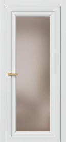 Межкомнатная Дверь ПО Erte 2 Rustica в цвете Скандинавский серый (NCS S 1000-N) со стеклом НОВЫЙ Бронза Сатинат