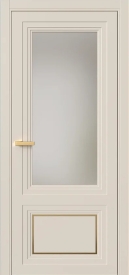 Межкомнатная Дверь ПО Erte 2 Rustica Декор золото Invisible в цвете Пралине (NCS S 1505-Y40R) со стеклом НОВЫЙ Оптивайт Сатинат