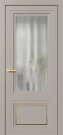 Межкомнатная Дверь ПО Erte 2 Rustica Декор золото в цвете Молескин со стеклом НОВЫЙ Moru Оптивайт Прозрачный