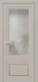 Межкомнатная Дверь ПО Erte 2 Rustica Декор золото полуторная в цвете Грейдж (NCS S 3005-Y50R) со стеклом НОВЫЙ Moru Оптивайт Прозрачный