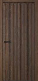 Межкомнатная Дверь ПГ Prime 1 маятниковая в цвете Орех Флэйм без стекла