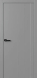 Межкомнатная Дверь ПГ Ritm 1 Progress межкомнатная в цвете Пыльно-серый (RAL 7037) без стекла