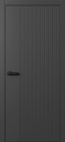 Межкомнатная Дверь ПГ Ritm Metr 1 маятниковая в цвете Базальт (NCS S 8000-N) без стекла