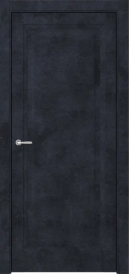 Межкомнатная дверь ПГ ARTA 1 в цвете Чёрный Морион  без стекла